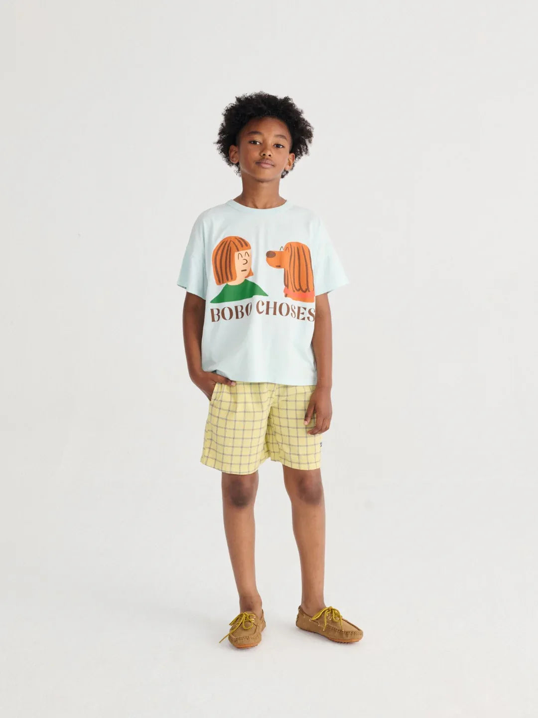 Spicy Window Pane Woven Bermuda Shorts - Bobo Choses