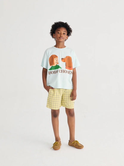Spicy Window Pane Woven Bermuda Shorts - Bobo Choses