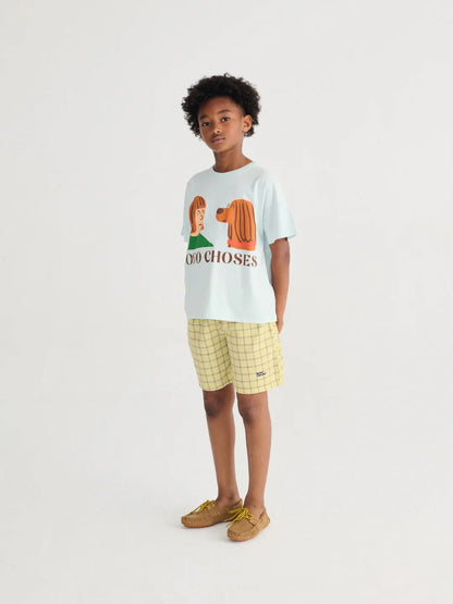 Spicy Window Pane Woven Bermuda Shorts - Bobo Choses