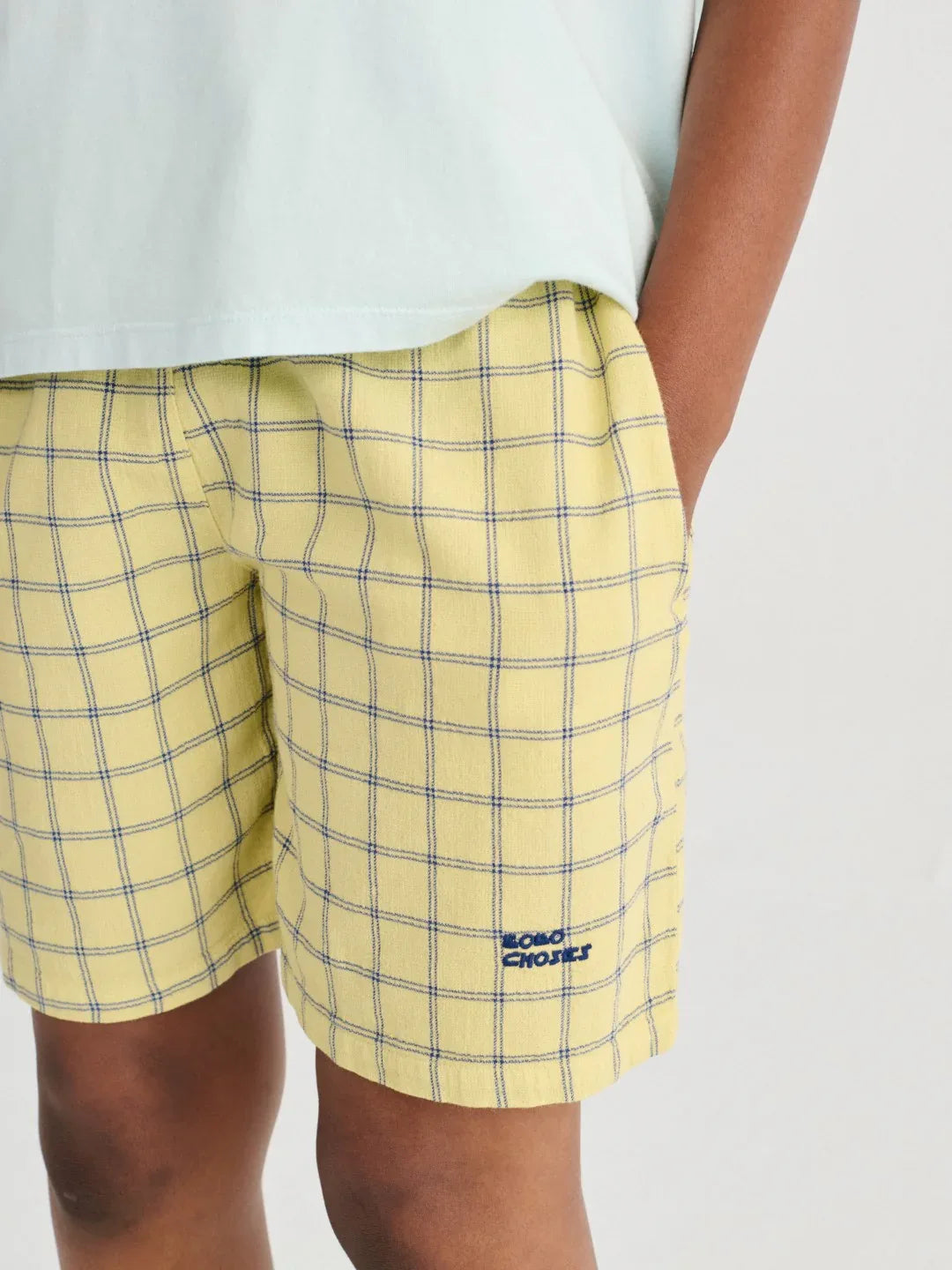 Spicy Window Pane Woven Bermuda Shorts - Bobo Choses