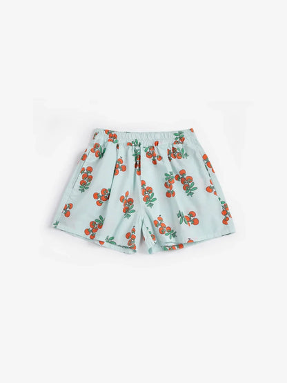 Juicy Tomatoes Woven Shorts - Bobo Choses