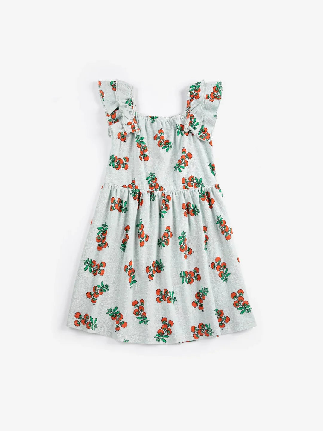 Juicy Tomatoes All Over Ruffled Dress - Bobo Choses