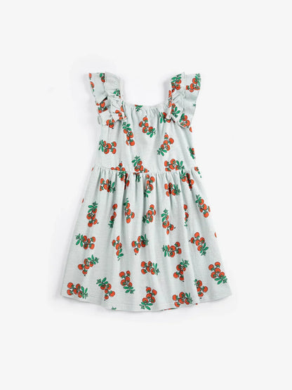 Juicy Tomatoes All Over Ruffled Dress - Bobo Choses