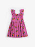 Tangerine All Over Ruffled Dress - Bobo Choses
