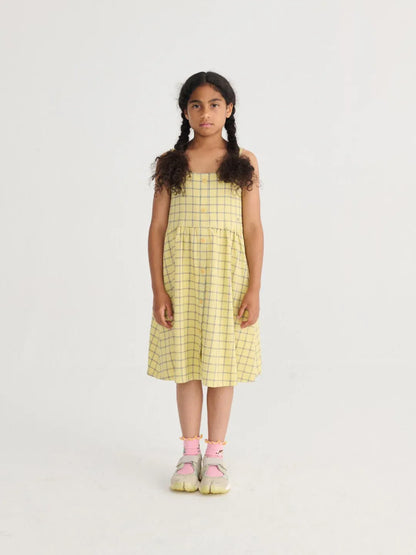 Spicy Window Pane Woven Dress - Bobo Choses
