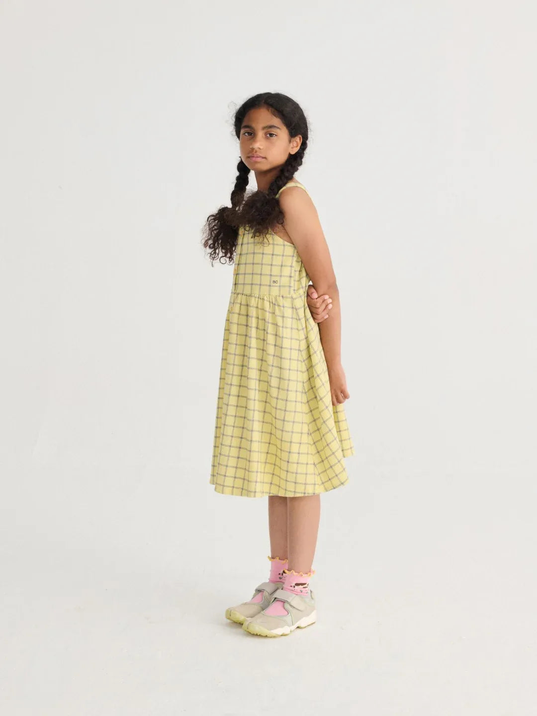 Spicy Window Pane Woven Dress - Bobo Choses