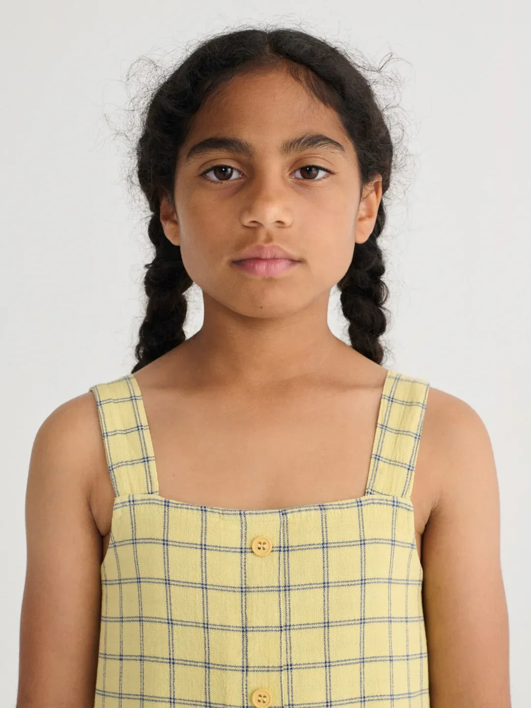 Spicy Window Pane Woven Dress - Bobo Choses