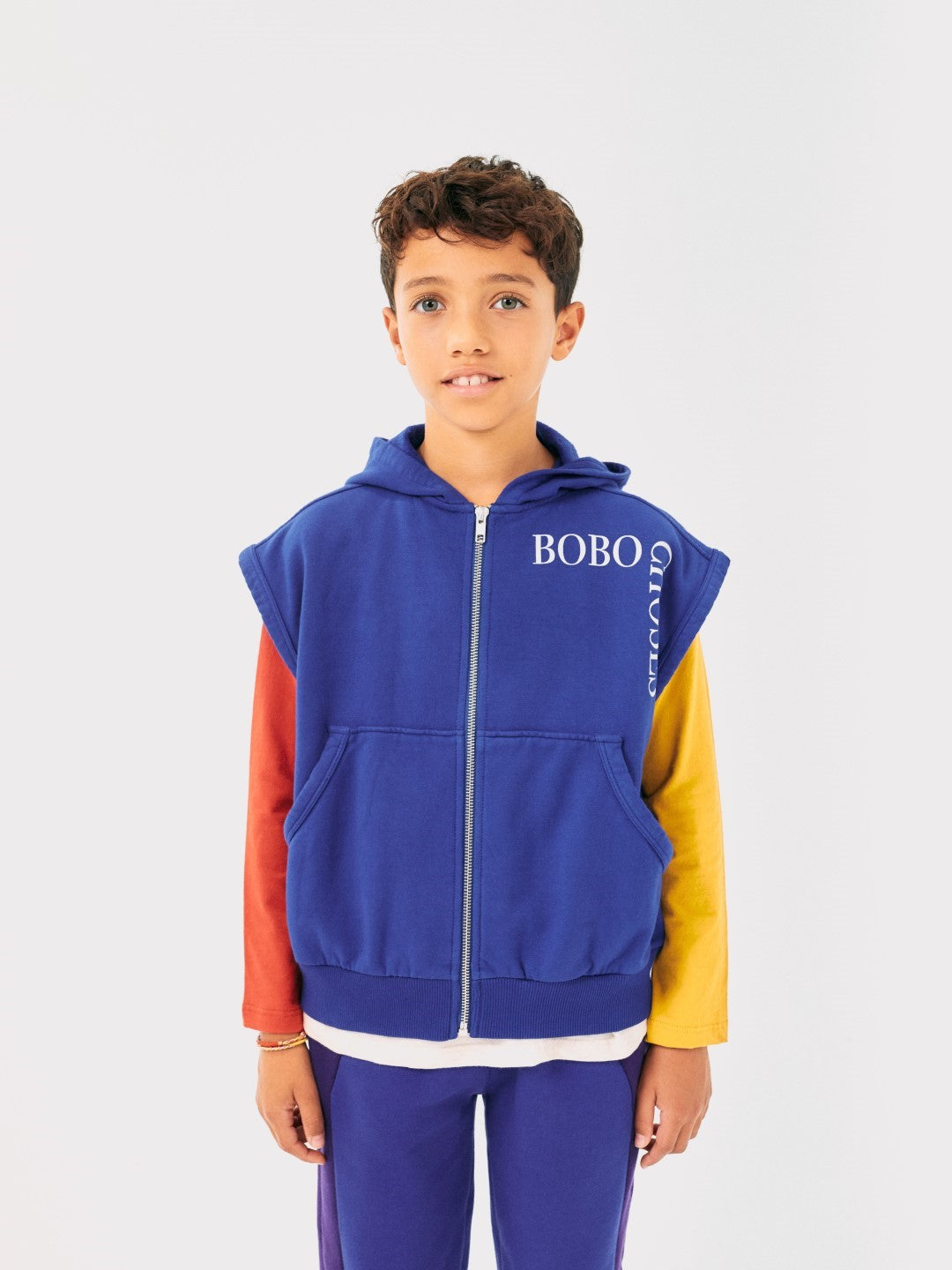 Bobo Choses Sleeveless Zipped Hoodie