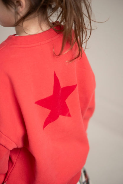 Balloon Sweater Spicy Red