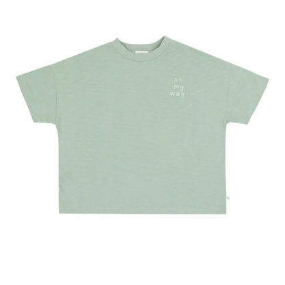 Ben Oversized T-shirt Sage Green - Jenest