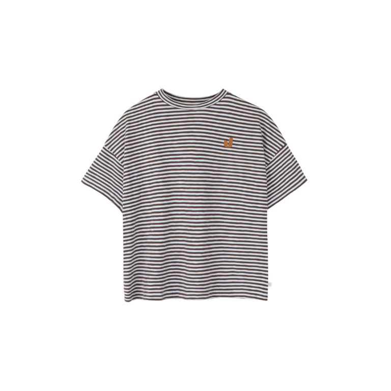 Bruun Oversized T-shirt Fondant Brown Cloud Blue