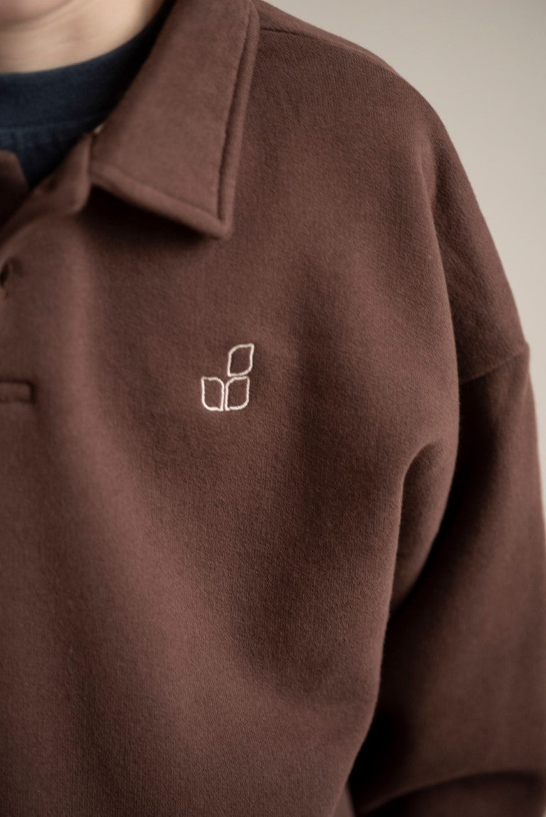 Cameron Polo Sweater Fondant Brown