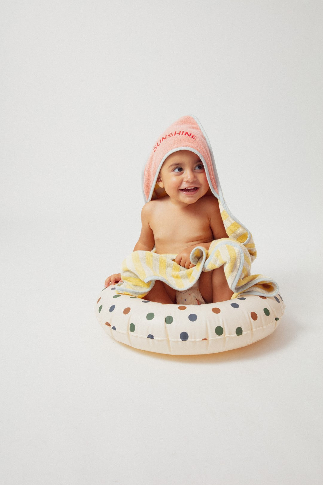 Baby Towel Sunshine Pink Yellow