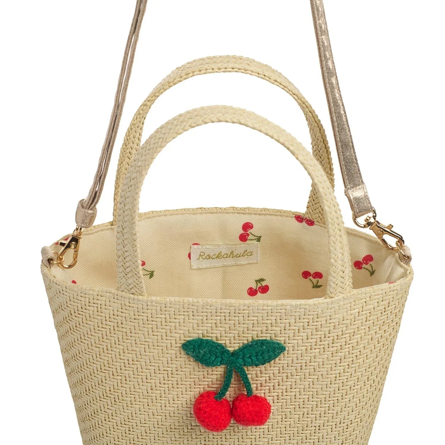 Crochet Cherry Basket Bag - Rockahula
