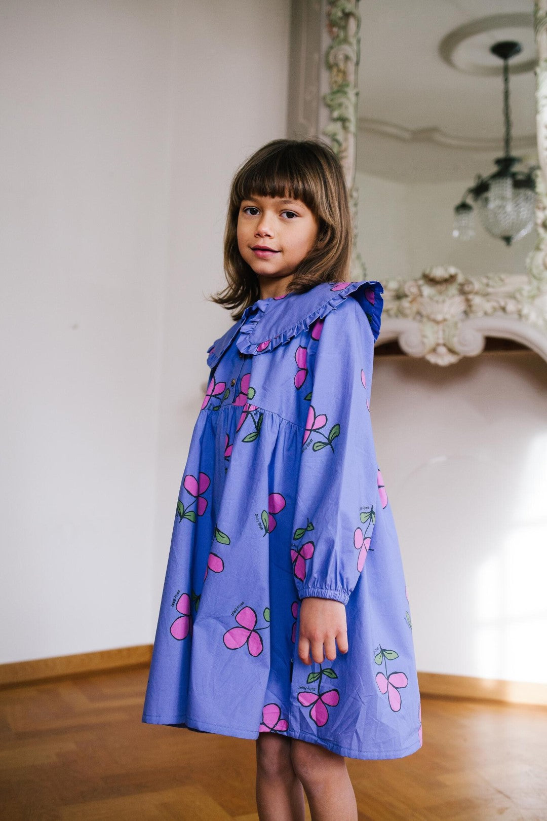 Daily Flower Dress Royal Purple