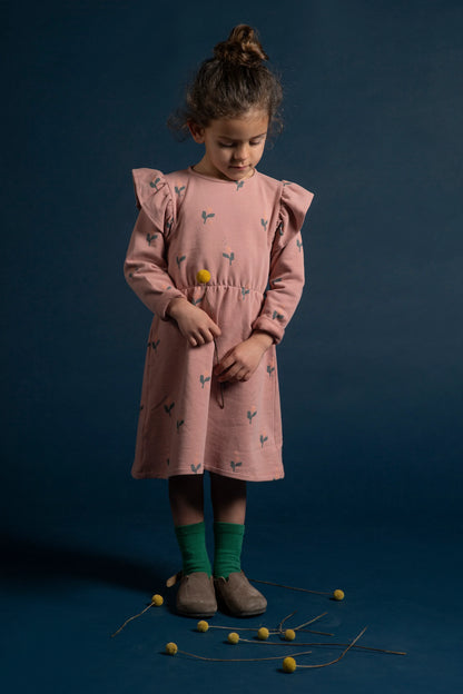 Dress Flor Vintage Pink - Babyclic