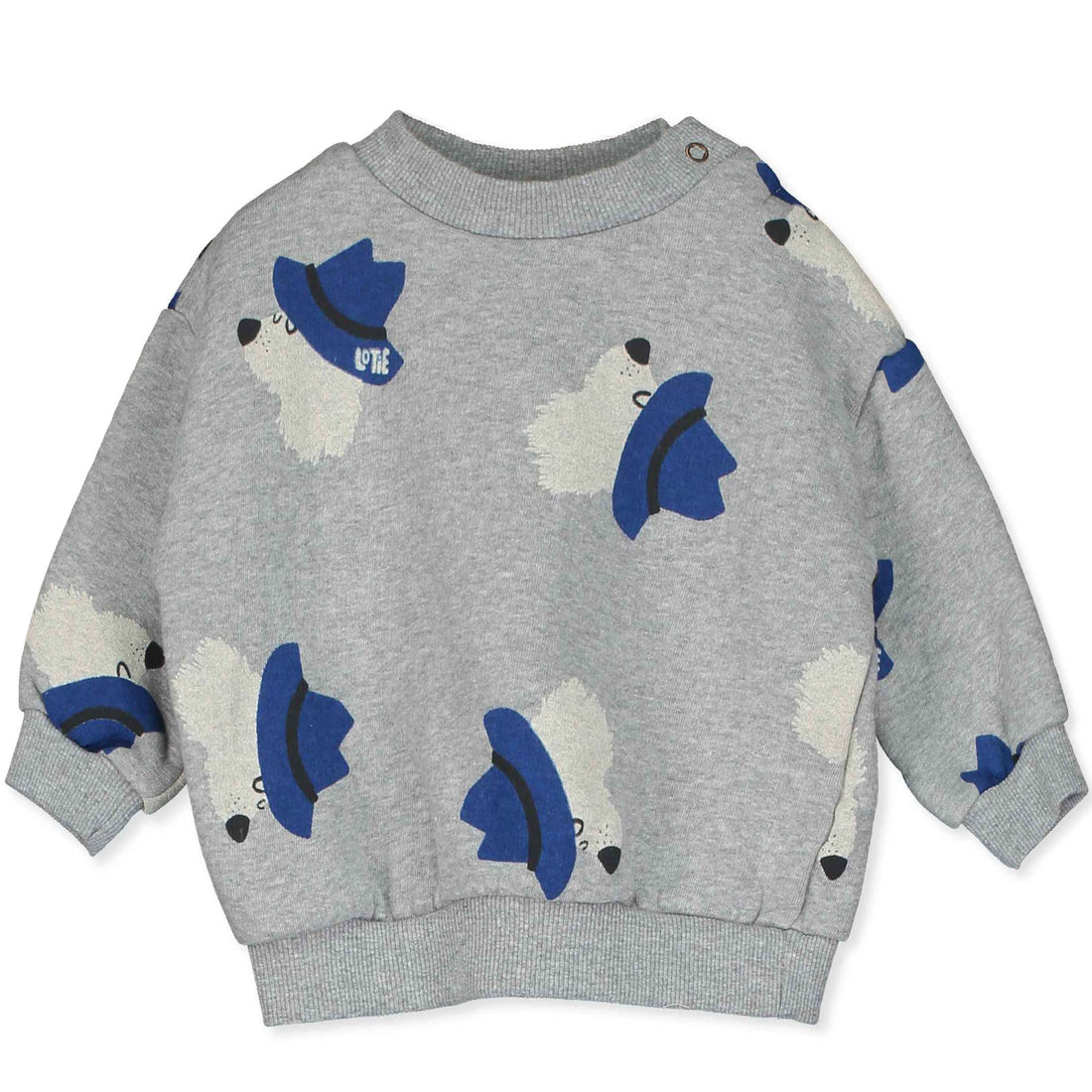 Baby Sweatshirt Chill Dogs Grey Melange
