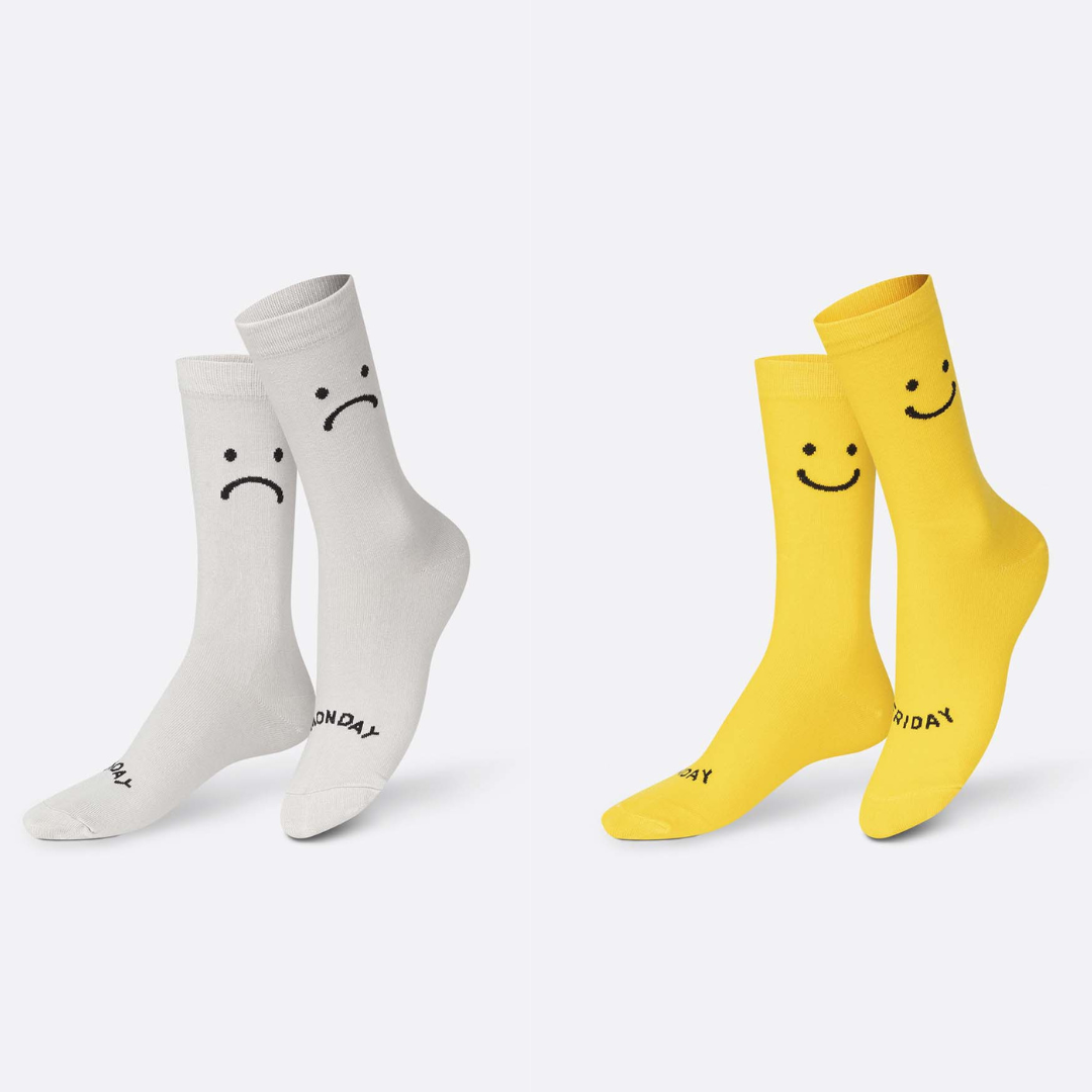 Socks Monday Friday Adults 2 Pack