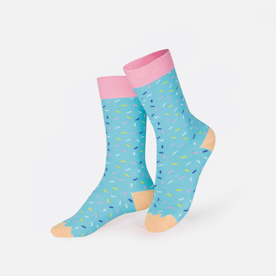 Socks Donut Blue Kids