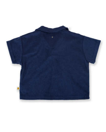 Oversized Terry Polo Navy - Goldie+Ace