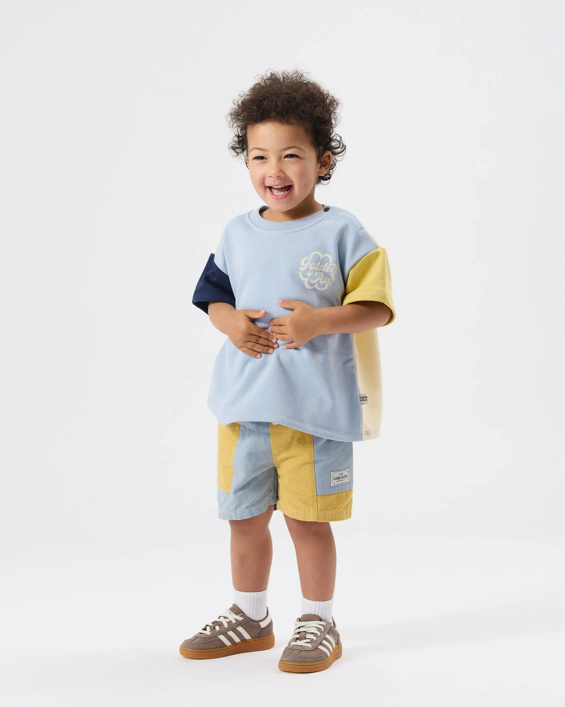 Patchy Pocket Short Sky Butter - Goldie+Ace