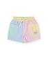 Colour Block Noah Pocket Shorts Pastel Multi - Goldie+Ace