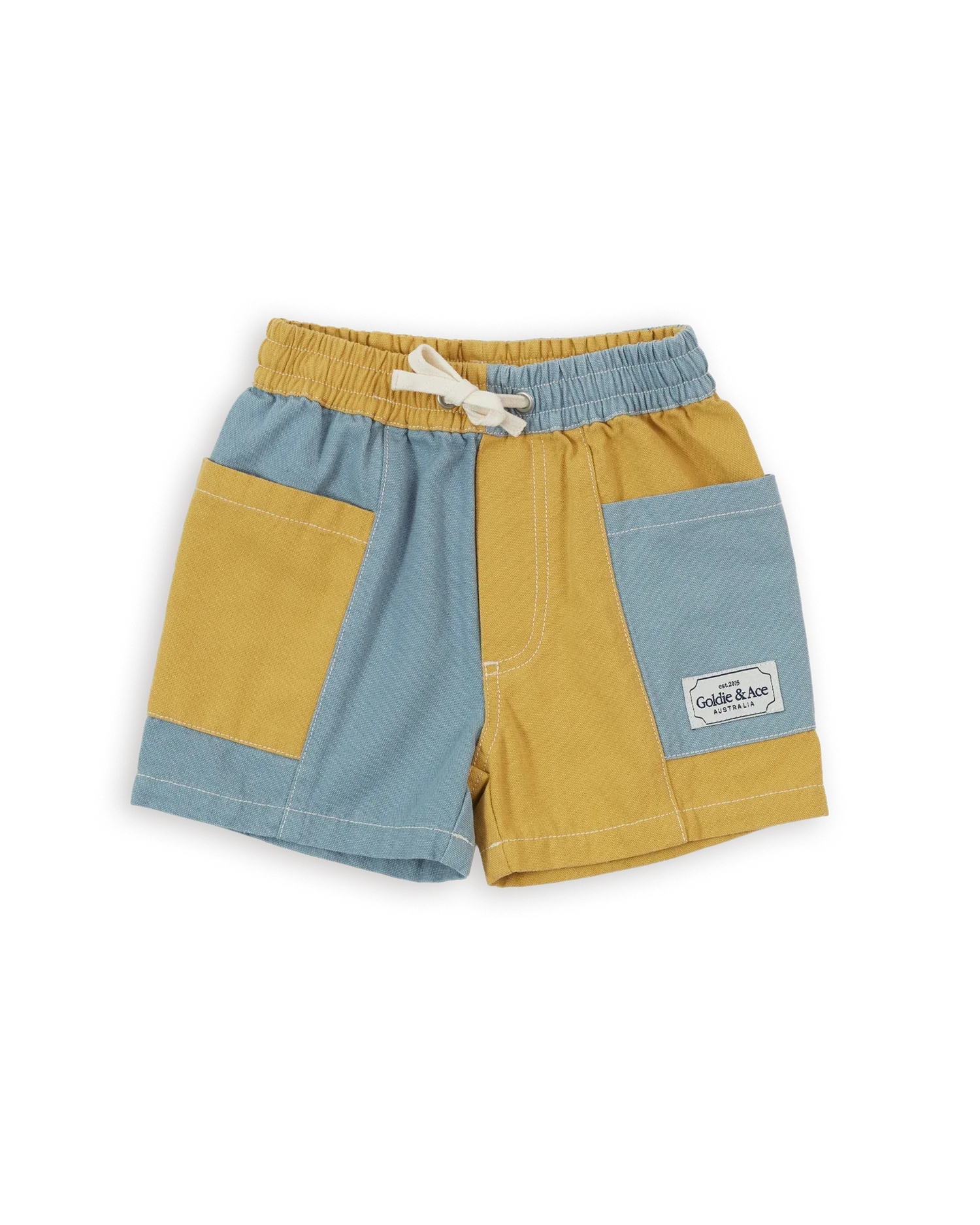 Patchy Pocket Short Sky Butter - Goldie+Ace