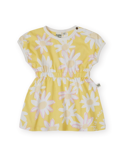 Buttercup Daisy Tammy T-shirt Dress Butter Yellow - Goldie+Ace