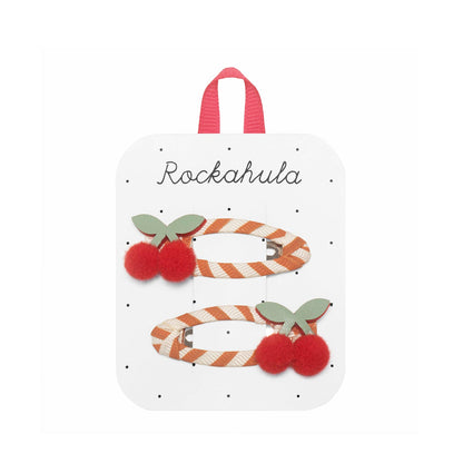 Rockahula | Stripy Cherry Clips