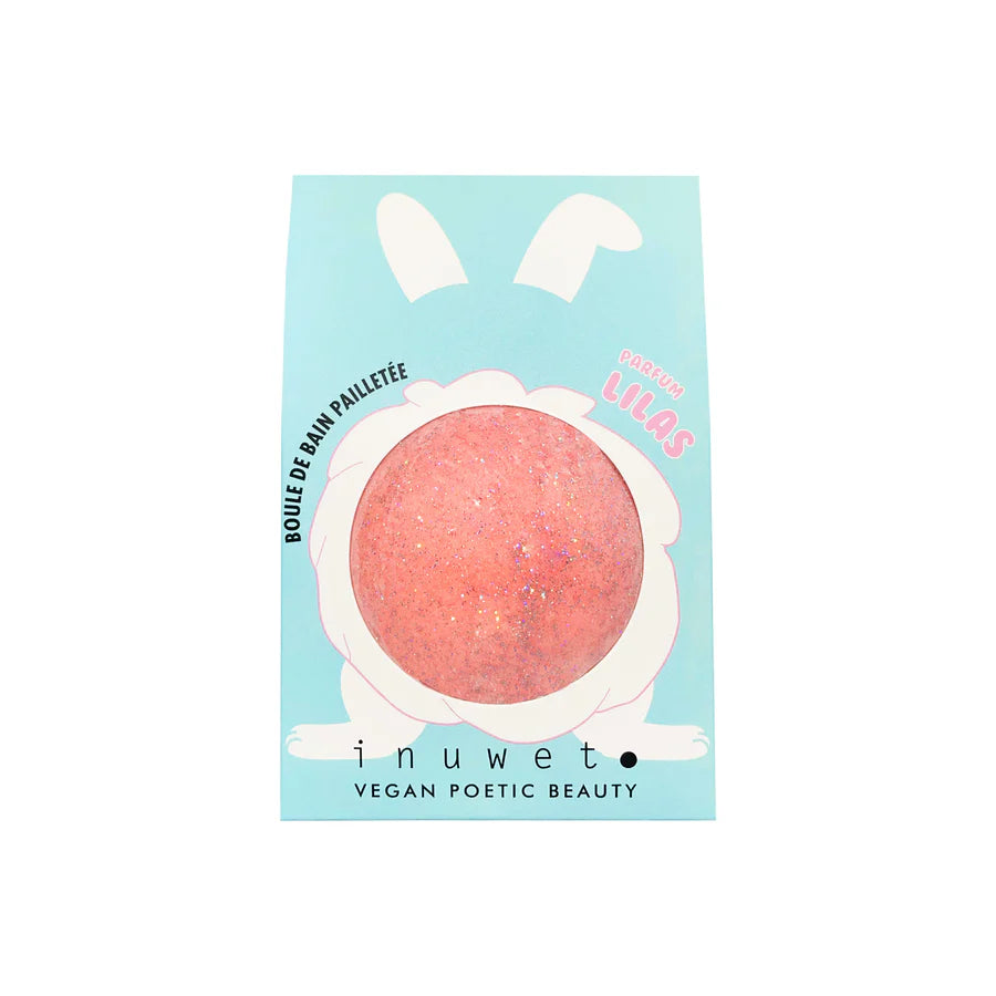 Glitter Fizzer Bath Bomb Lilac Pink