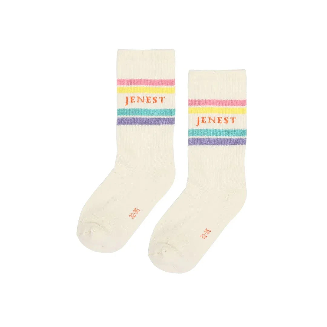 Jenest Sport Socks Off White Multi Colour - Jenest
