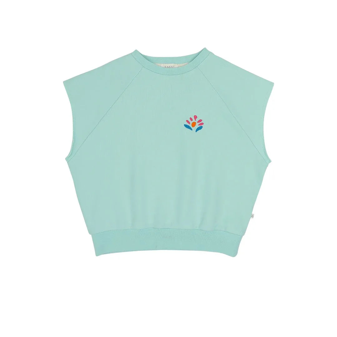 Joey Sleeveless Sweater Fresh Green - Jenest