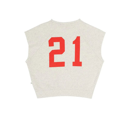 Joey Sleeveless Sweater Grey Melange - Jenest
