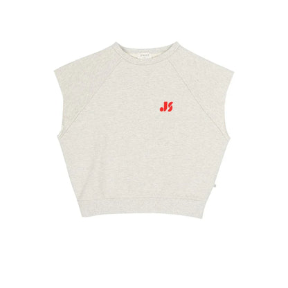 Joey Sleeveless Sweater Grey Melange - Jenest