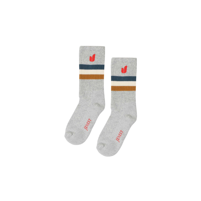 J Sport Socks Grey Melange