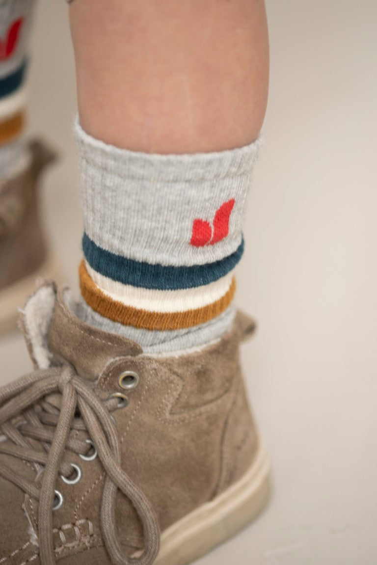 J Sport Socks Grey Melange