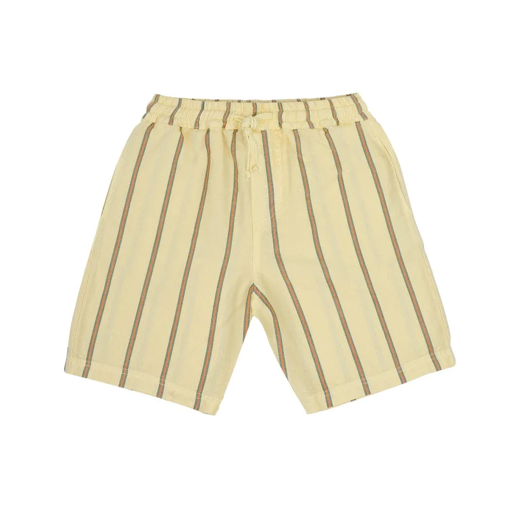 Knox Shorts Soft Yellow Stripe - Jenest