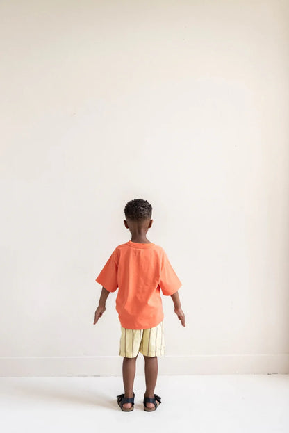 Knox Shorts Soft Yellow Stripe - Jenest