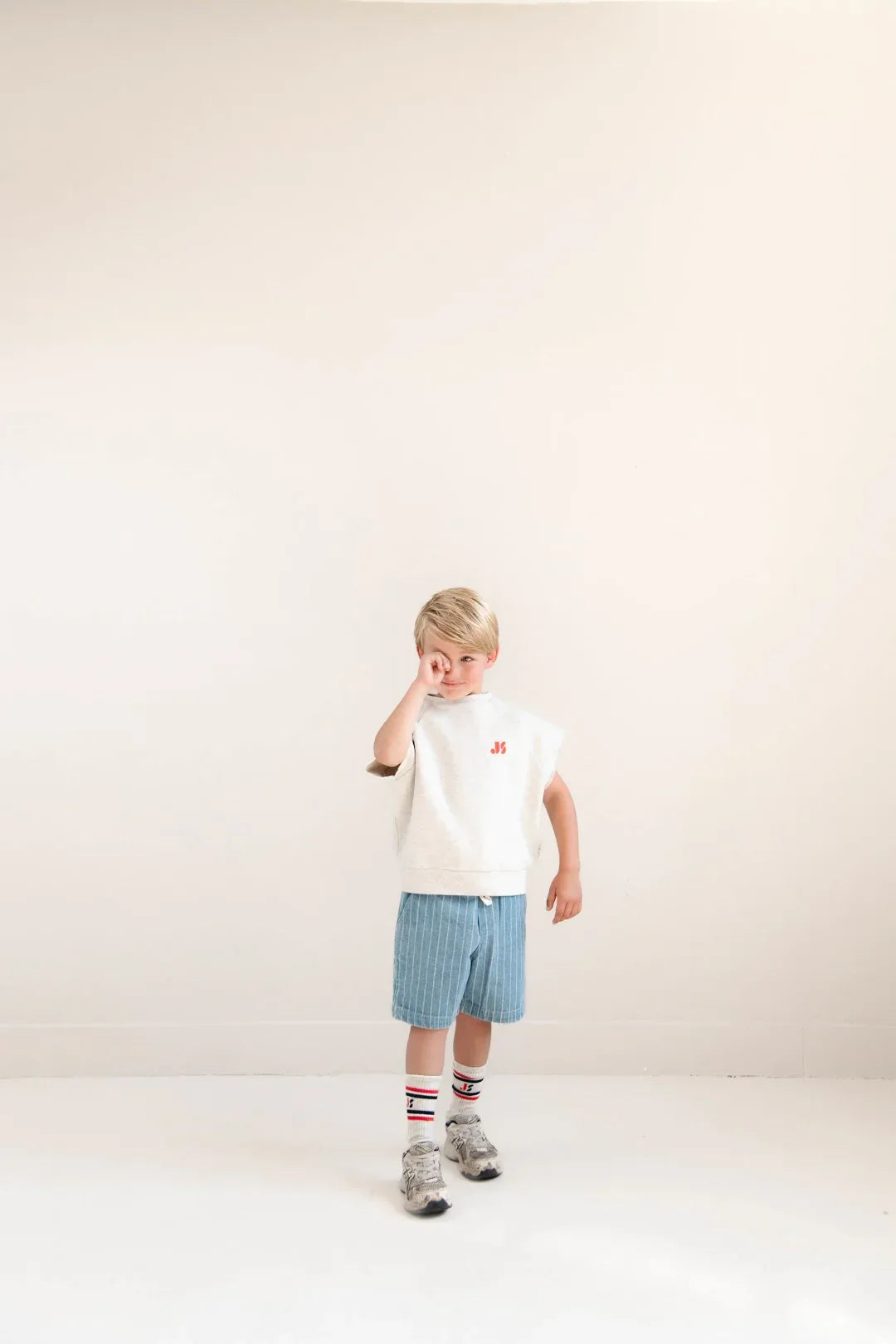 Knox Stripe Shorts Indigo Stripe - Jenest