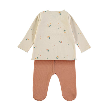Baby Jacket With Footed Pants Dogs