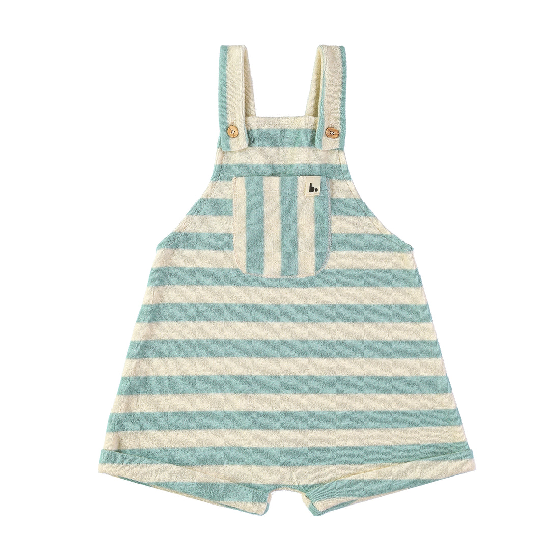 Baby Overall Stripes Aqua