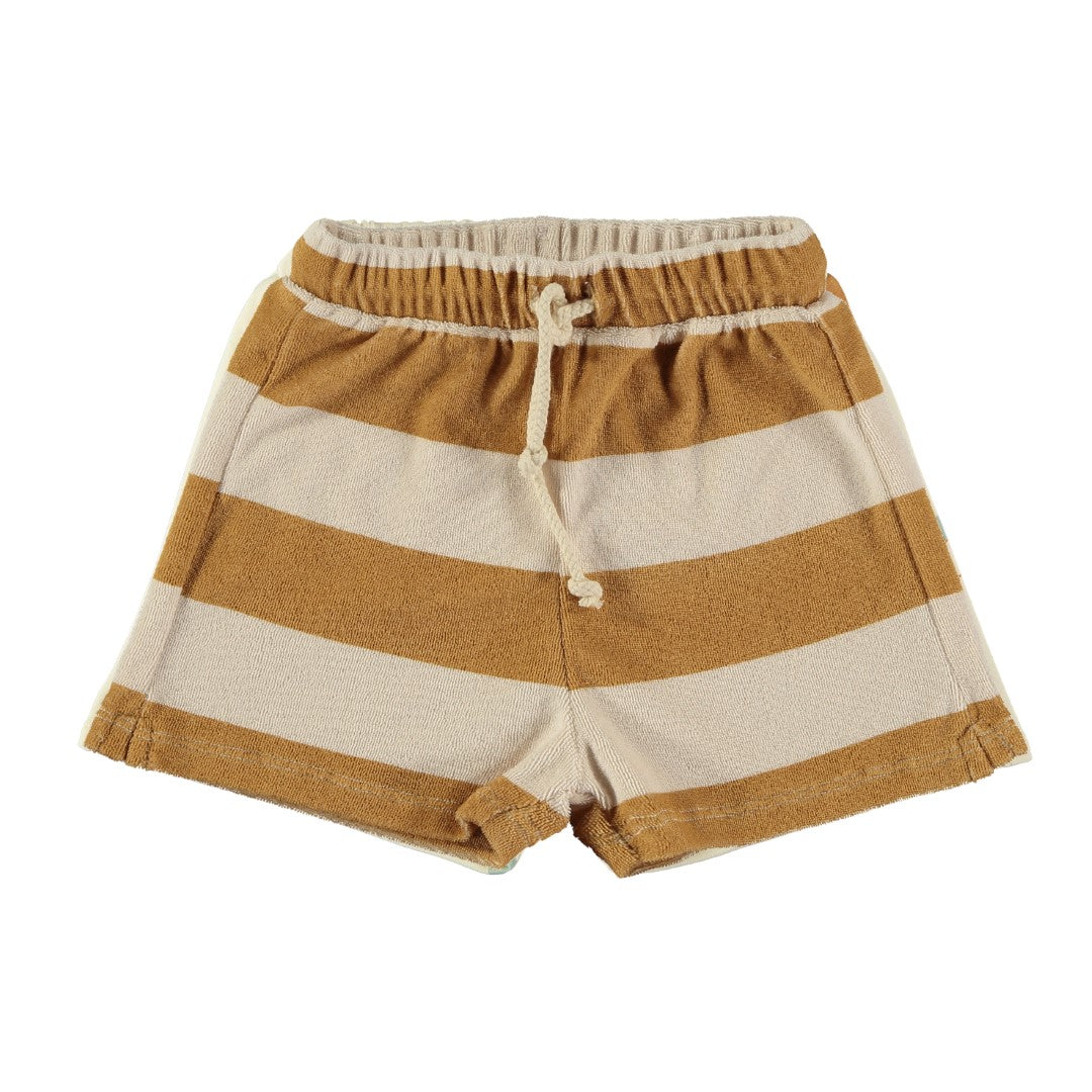 Shorts Stripes Mustard Yellow