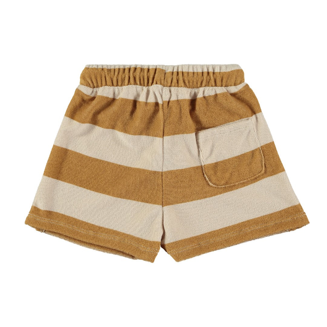 Shorts Stripes Mustard Yellow