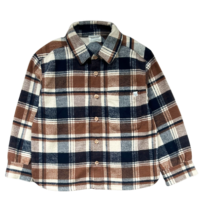 Lef Shirt Off White Blue Brown