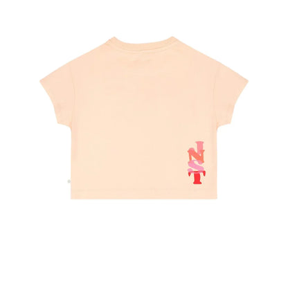 Livia T-shirt Peach Orange - Jenest