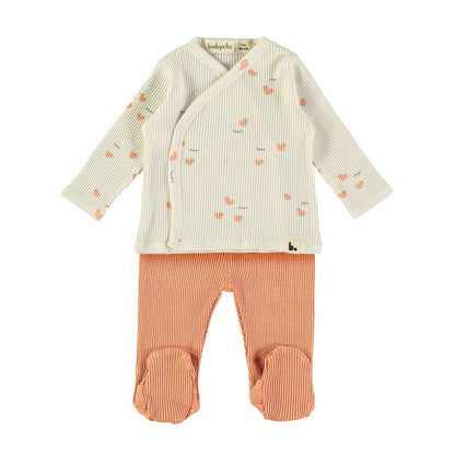 Baby Jacket And Pants Lovely Ducks Apricot