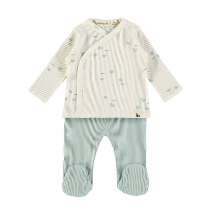 Baby Jacket And Pants Lovely Ducks Green