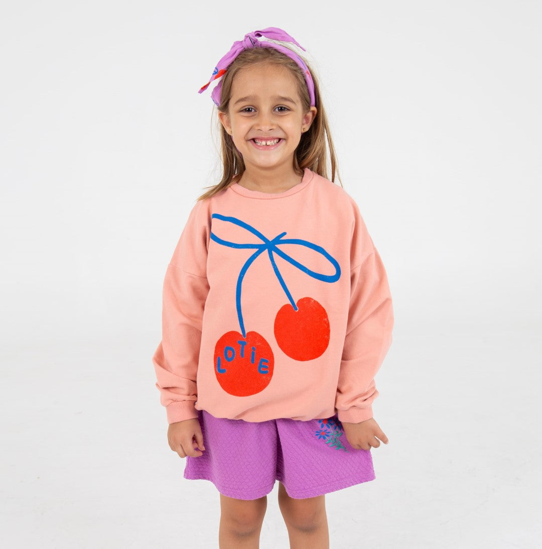 Jackard Shorts Flowers Embroidery Magenta