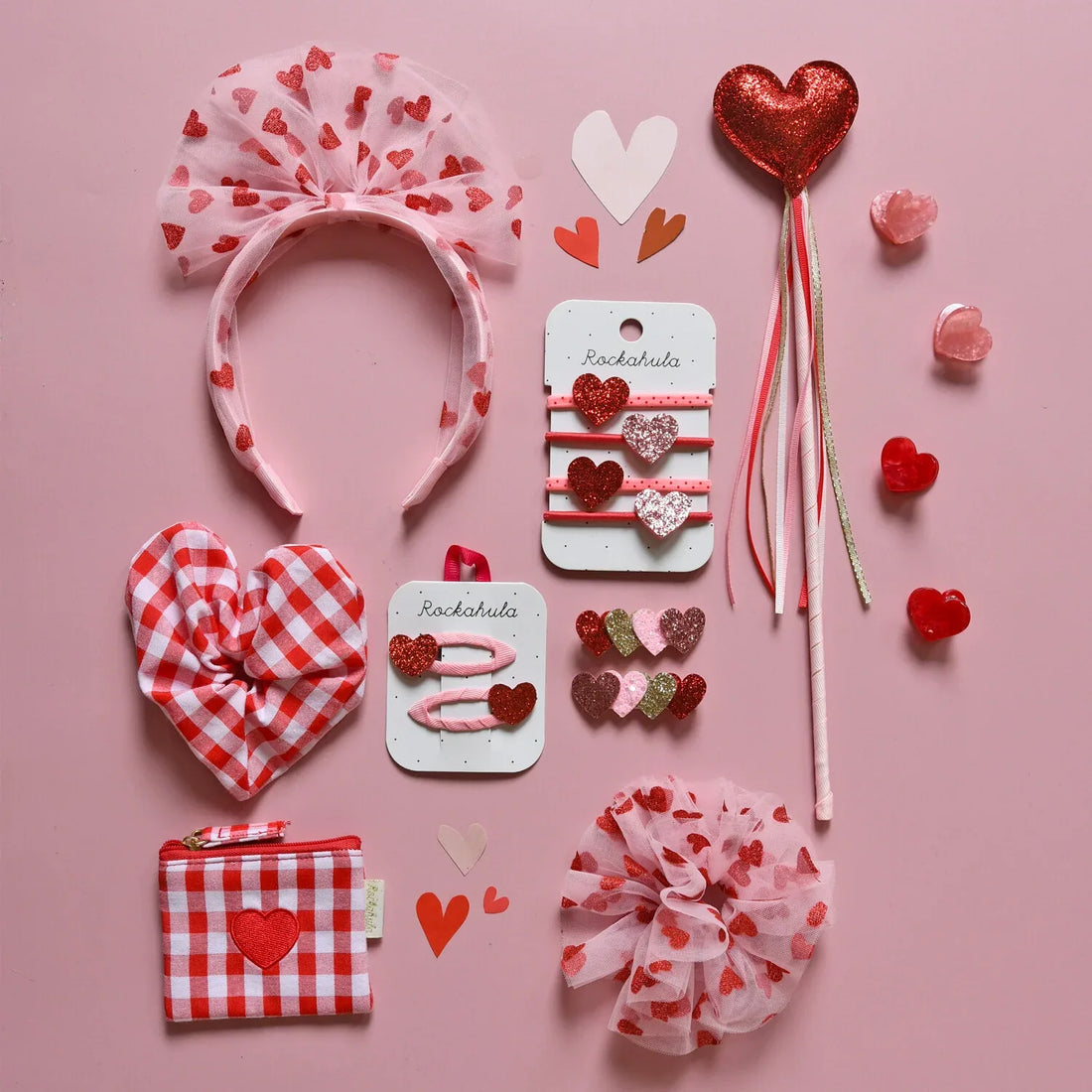 Love Heart Claw Clip 4 Pack - Rockahula