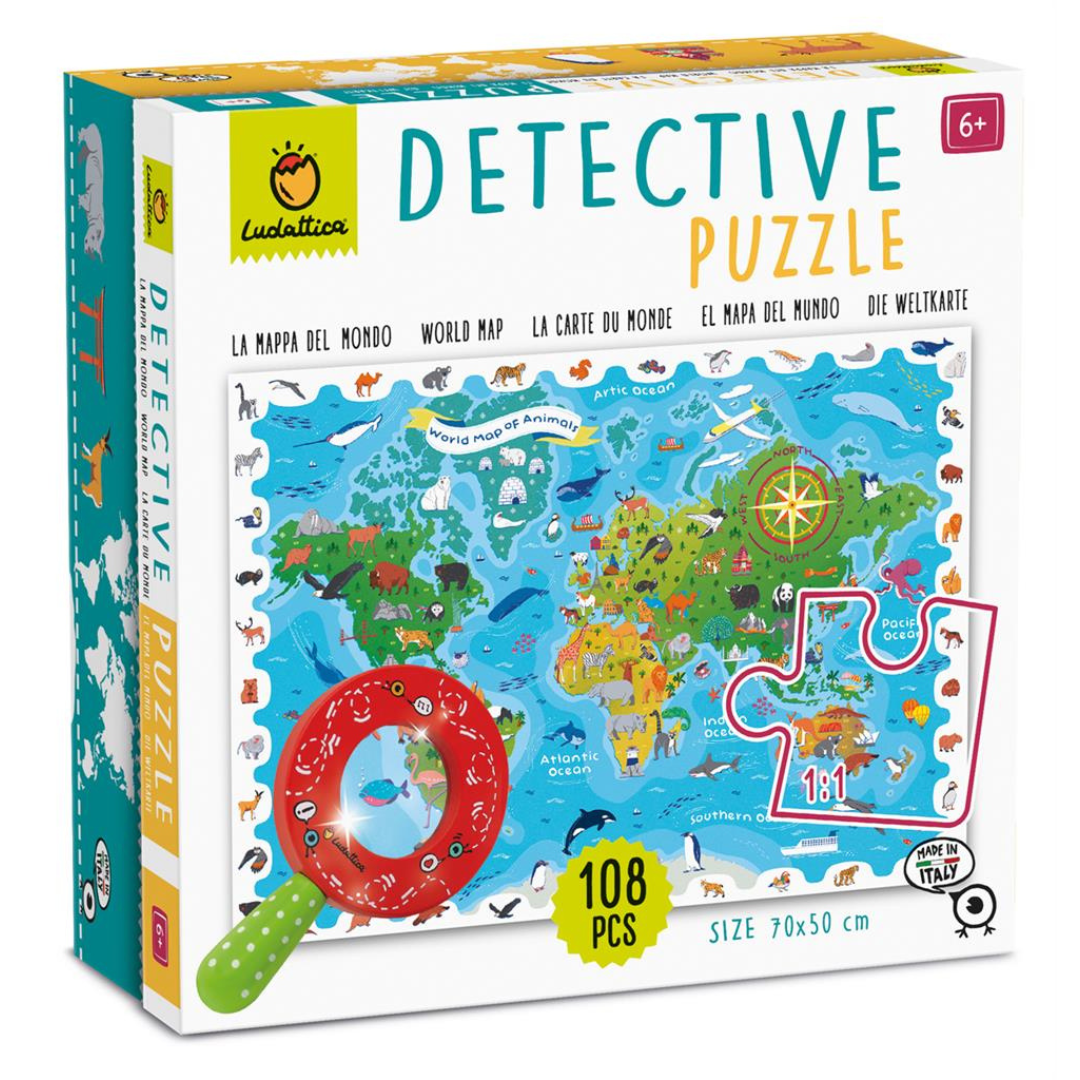 Detective Puzzle World Map 108pcs